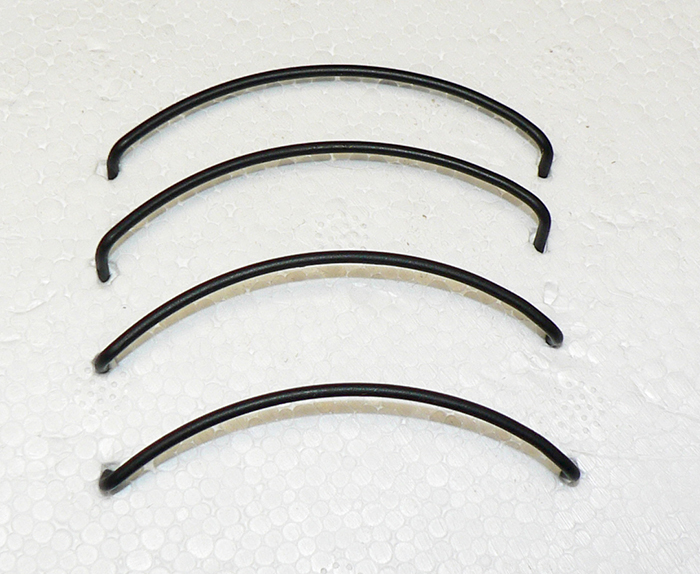 WOOD CABOOSE SIDE RAILS (4)