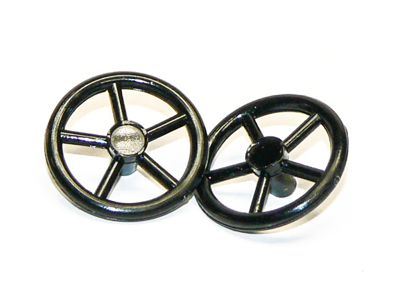 WOOD CABOOSE BRAKE WHEEL (2)