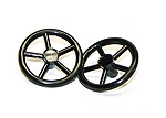 WOOD CABOOSE BRAKE WHEEL (2)