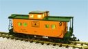 MAINE CENTRAL CENTER CUPOLA CABOOSE HARVEST GOLD/GREEN