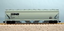 NORFOLK SOUTHERN 4-BAY CENTER FLOW COVERED HOPPER GRAY
