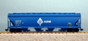 ADMX 4-BAY CENTER FLOW COVERED HOPPER BLUE