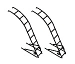 29'/42'/55' TANK CAR METAL LADDER TO DOME (2) COLOR?