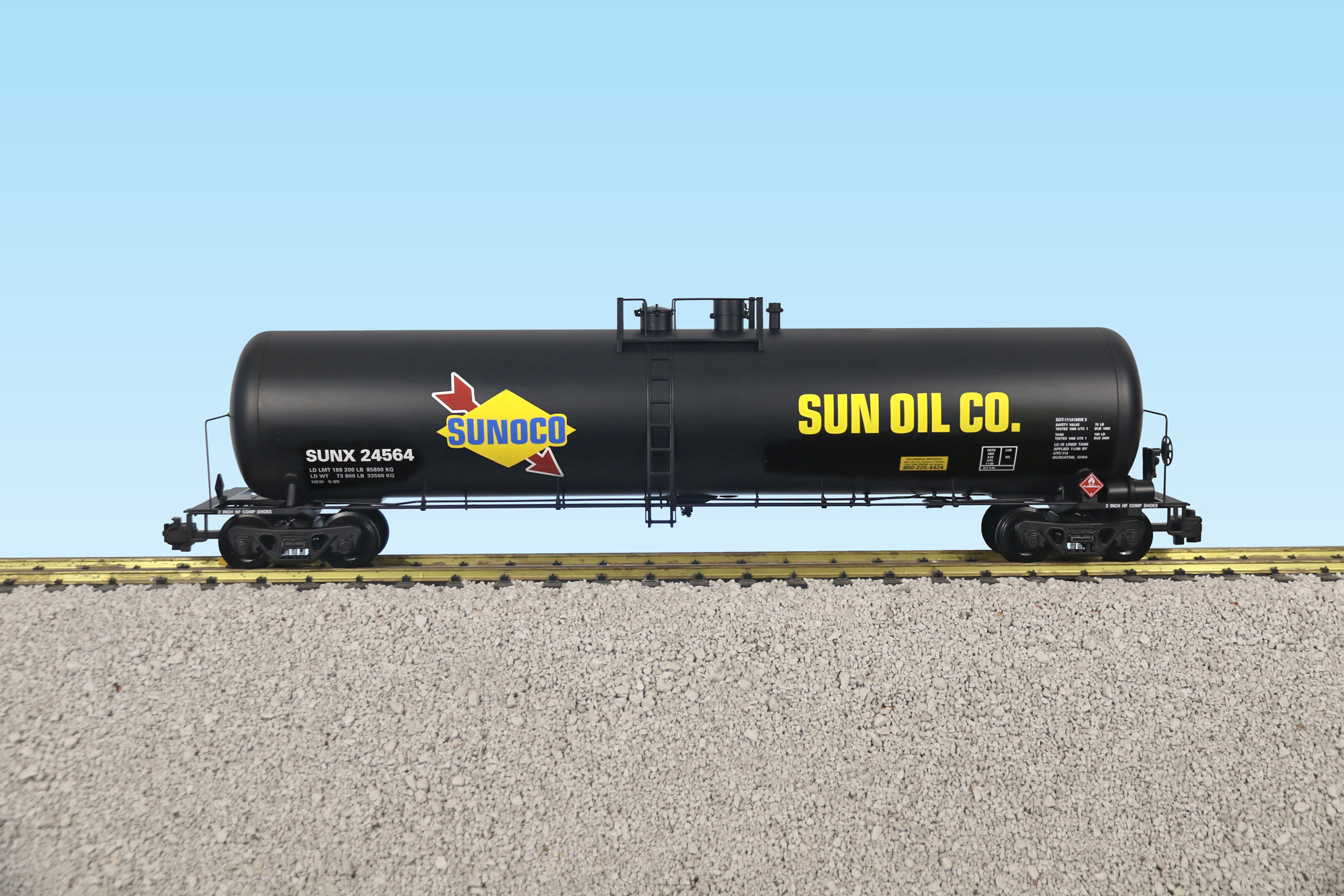 SUNOCO 55 MODERN TANK CAR  BLACK