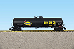 SUNOCO 55' MODERN TANK CAR  BLACK