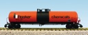 HOOKER CHEMICALS 55' MODERN TANK ORANGE/BLACK