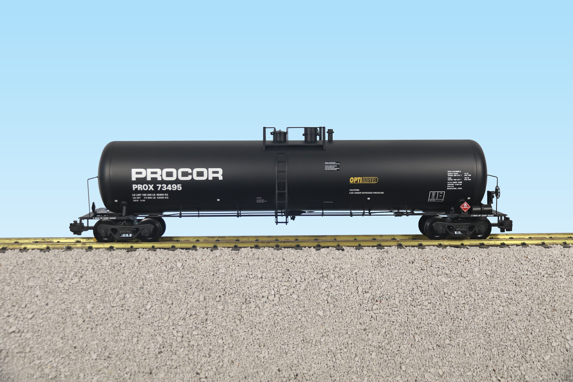 PROCOR 55 MODERN TANK CAR BLACK