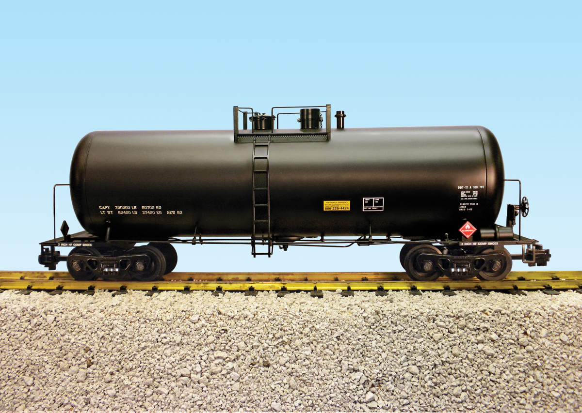 UNDECORATED 42 TANK CAR BLACK