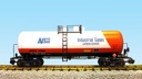 AIRCO 42' TANK CAR WHITE/ORANGE/BLACK