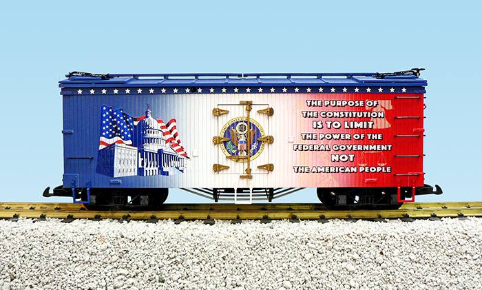 PURPOSES OF THE CONSTITUTION PATRIOTIC CAR RED/WHITE/BLUE