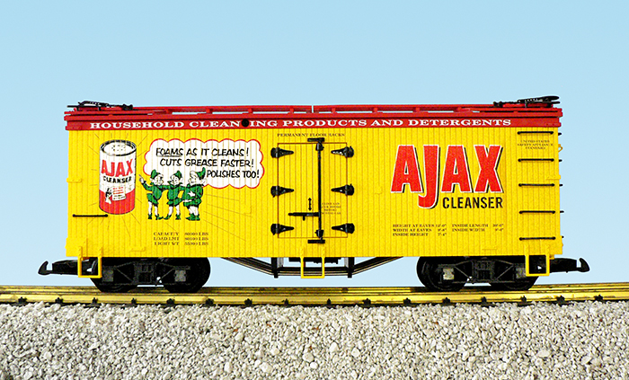 AJAX REEFER CAR YELLOW/RED