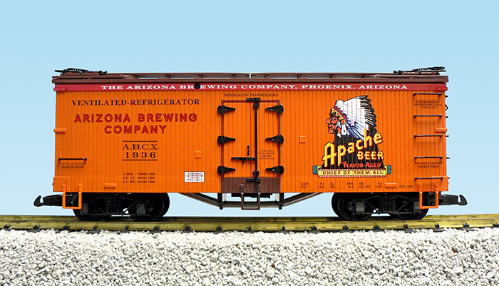 APACHE BEER REEFER CAR #1938 ORANGE/BC RED