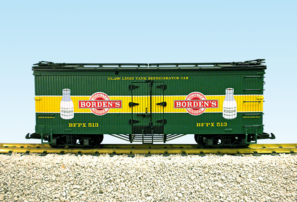 BORDENS REEFER CAR #515 GREEN/YELLOW