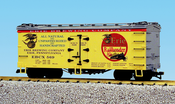 ERIE BREWING RAILBENDER ALE REEFER YELLOW/SILVER