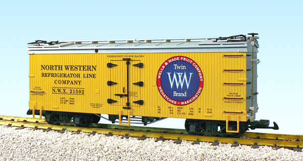 NW REFFER LINE/TWIN BRAND FRUIT CO YELLOW/SILVER