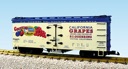 GOEHRING GRAPES REEFER CAR CREAM/BLUE