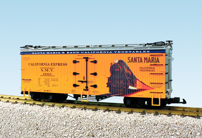SANTA MARIA VEGETABLES REEFER CAR ORANGE/SILVER