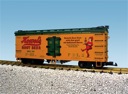 HOWEL'S ROOT BEER REEFER CAR YELLOW/GREEN