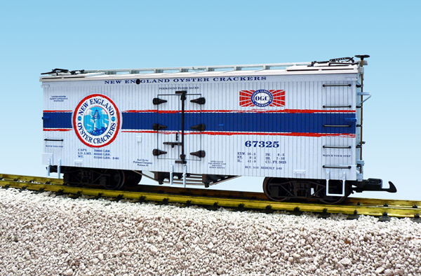 OYSTER CRACKERS REEFER CAR LT BLUE/SILVER