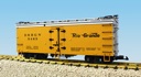 D&RGW REEFER CAR YELLOW/SILVER