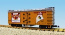 MAINE APPLES REEFER CAR YELLOW/SILVER