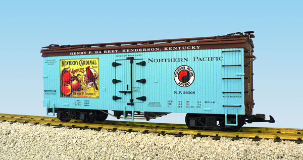 KENTUCKY CARDINAL APPLES REEFER CAR LT BLUE/BROWN