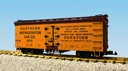 NRCC POTATOES REEFER CAR YELLOW/BROWN