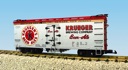 KRUEGER BEER/ALE REEFER CAR SILVER/RED