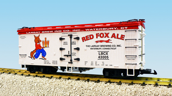 RED FOX ALE REEFER CAR WHITE/RED