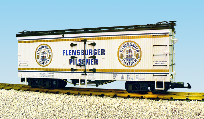FLENSBURGER PILSENER REEFER WHITE W/BLUE/GOLD STRIPES