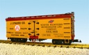 J LYNARD POULTRY REEFER CAR YELLOW/RED OXIDE