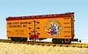 IOWA STATE CREAMERIES REEFER CAR YELLOW/RED OXIDE