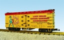ROYAL ARMS REEFER CAR YELLOW/RED
