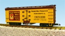 BLUE RIBBON MALT REEFER CAR YELLOW/RED