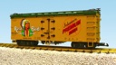 ROSE BUD LAGER BEER REEFER CAR YELLOW/GREEN