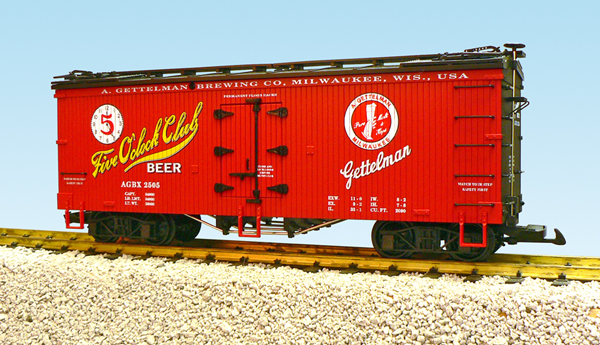 FIVE OCLOCK CLUB BEER REEFER CAR RED/BLACK