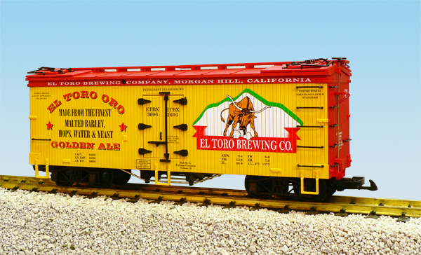 EL TORO ORO GOLDEN ALE REEFER CAR YELLOW/RED