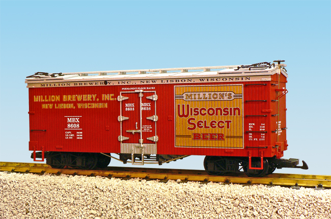 WISCONSIN SELECT BEER REEFER CAR OXIDE/SILVER
