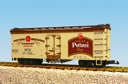 POTOSI BEER REEFER CAR CREAM/BROWN