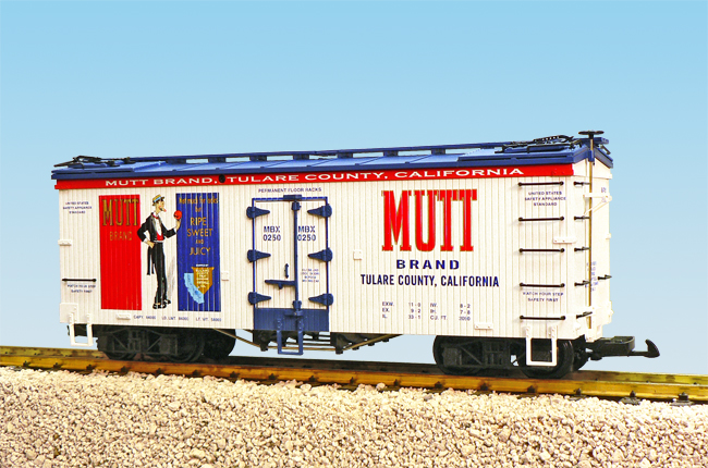 MUTT ORANGES REEFER CAR WHITE/BLUE