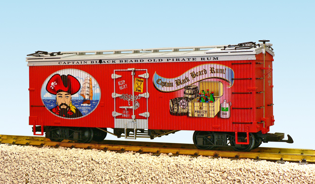 PIRATE BREW BEER REEFER CAR RED/SILVER