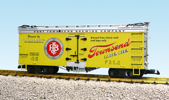 TOWNSEND LAGER REEFER CAR YELLOW/SILVER