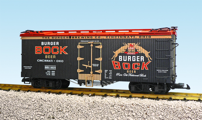 BURGER BEER REEFER CAR BLACK/RED