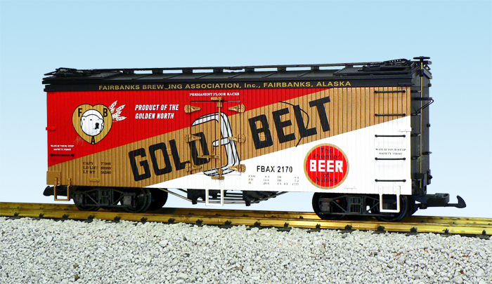 GOLD BELT REEFER CAR RED/WHITE/GOLD/BLACK