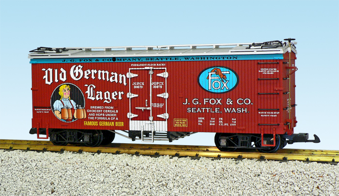 OLD GERMAN BEER REEFER CAR OXIDE/SILVER