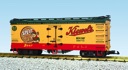 SPLIT BEER REEFER CAR YELLOW/RED