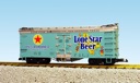 LONE STAR BEER REEFER CAR TURQUOISE/SILVER