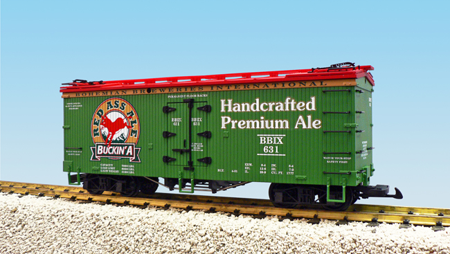 RED ASS ALE REEFER CAR GREEN/RED