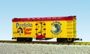 PORTOLA LAGER BEER REEFER CAR YELLOW/RED