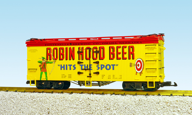 ROBIN HOOD REEFER CAR YELLOW/RED